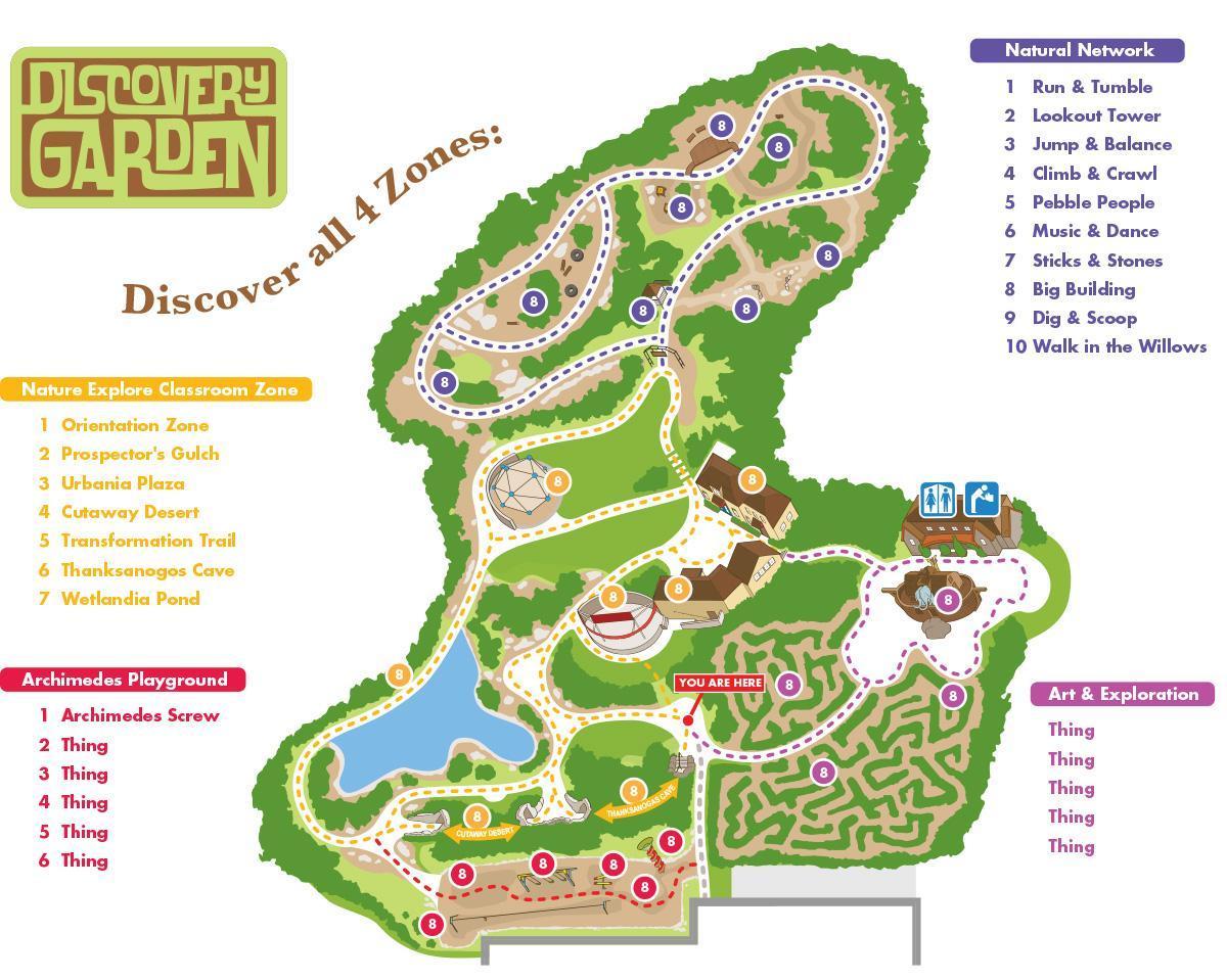 Discovery Gardens mapa ng lokasyon