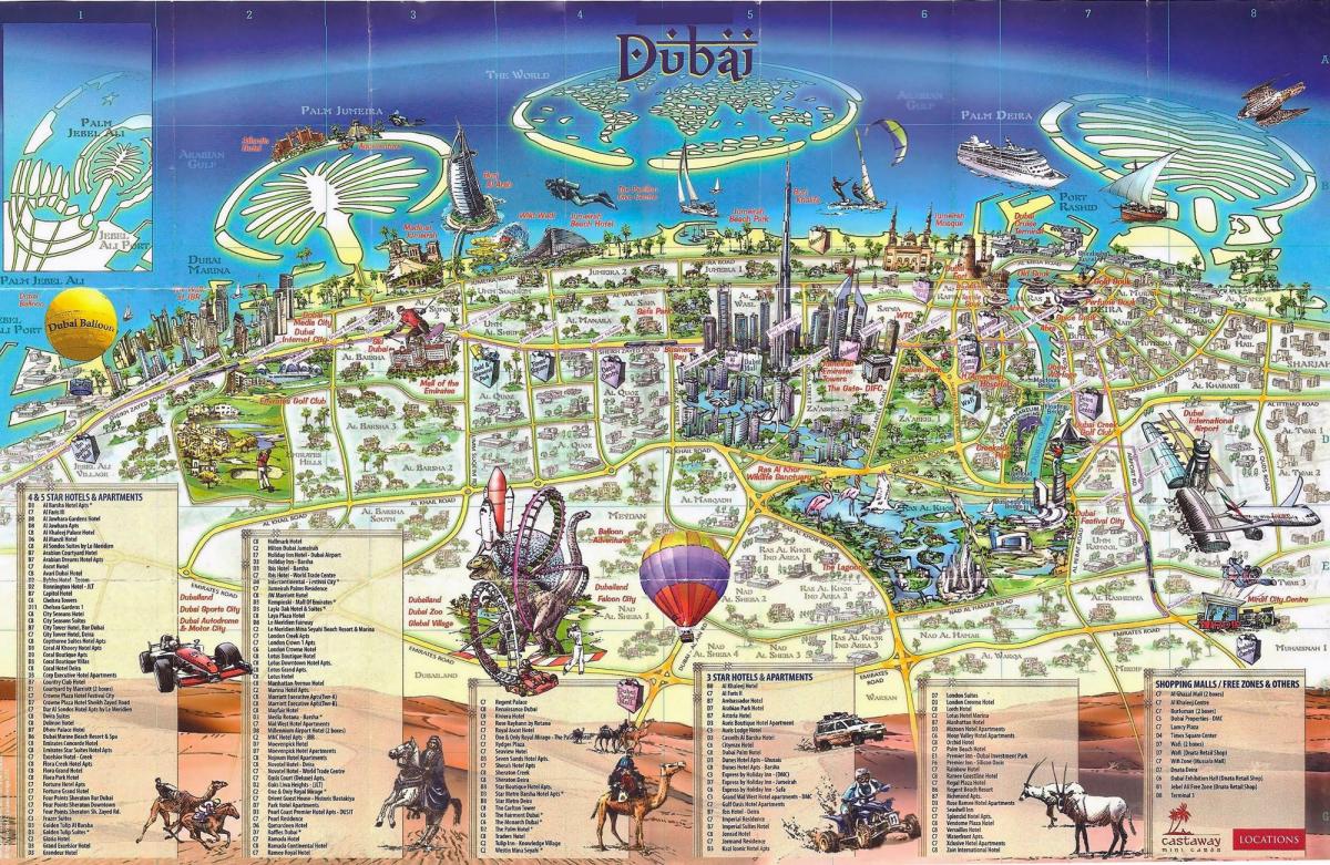 3d na mapa ng Dubai