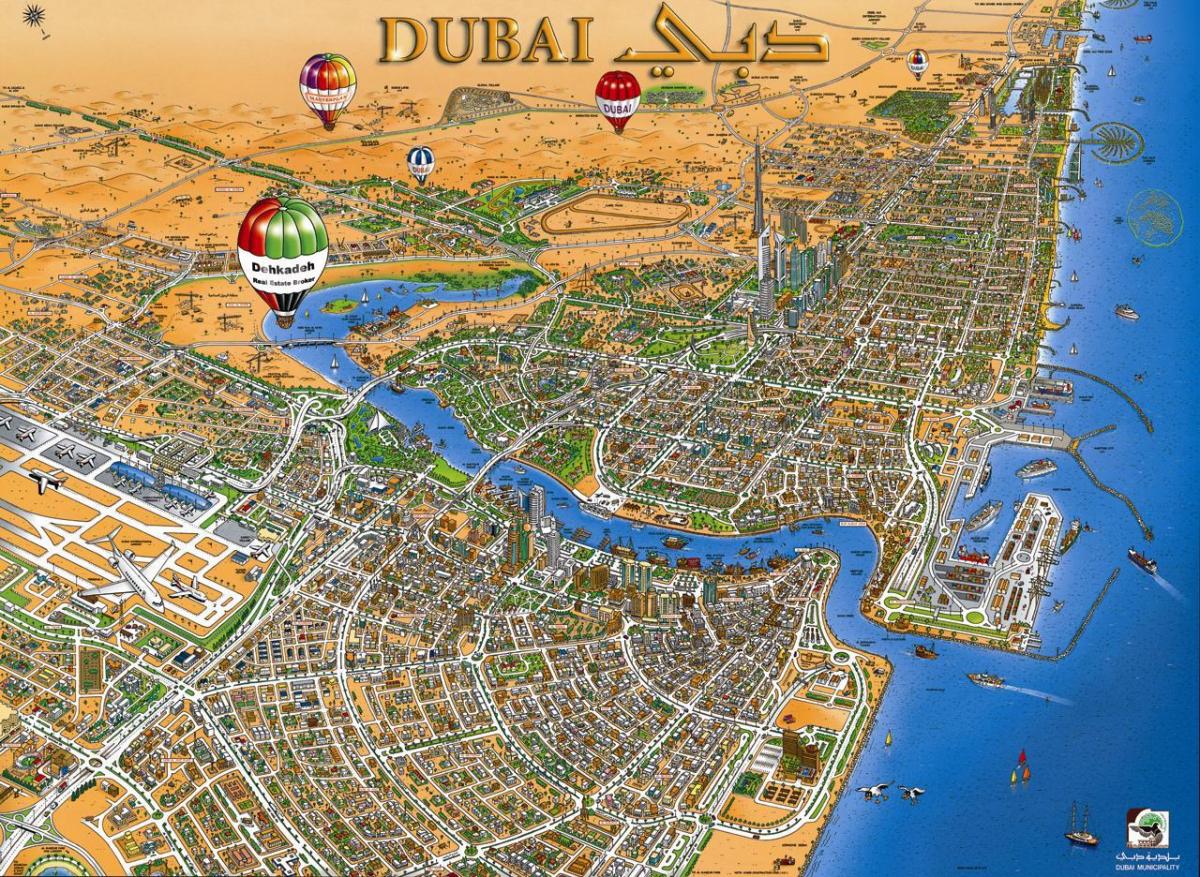 mapa ng Dubai creek