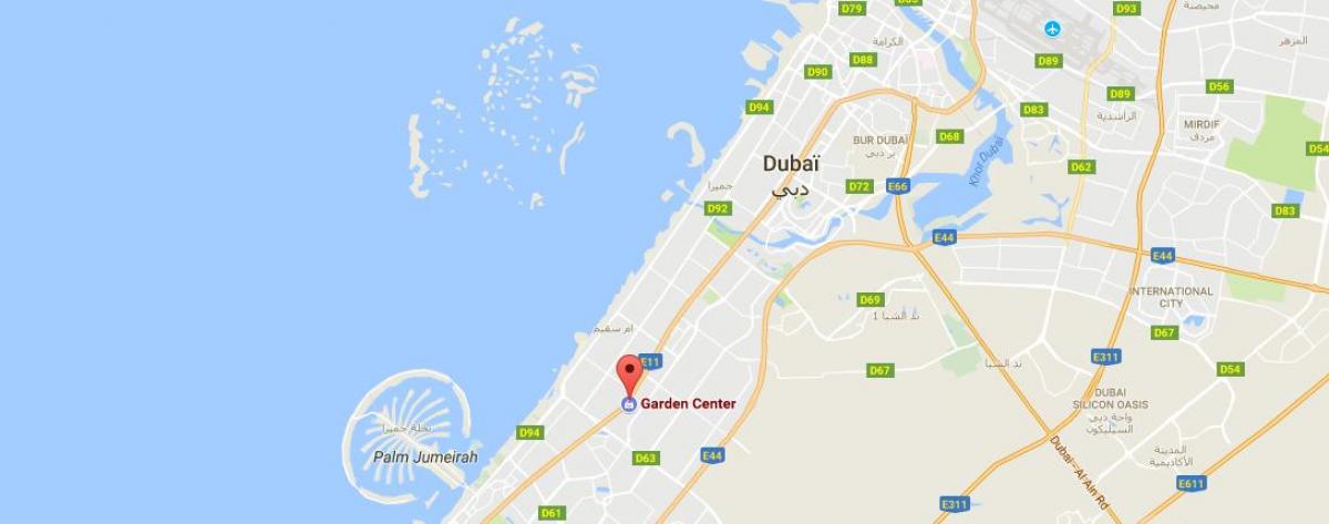 Dubai hardin center mapa ng lokasyon