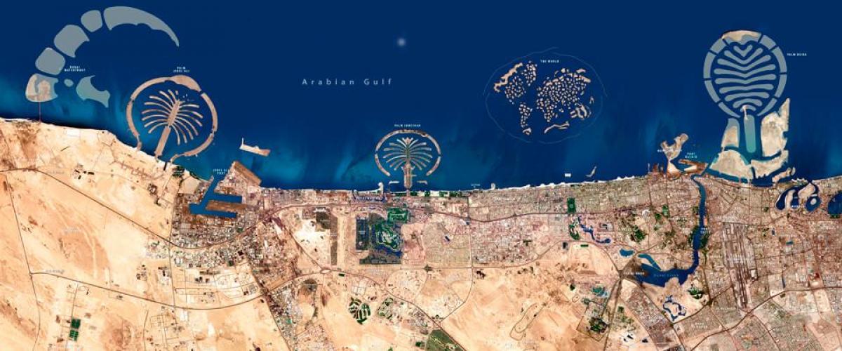 satellite mapa ng Dubai