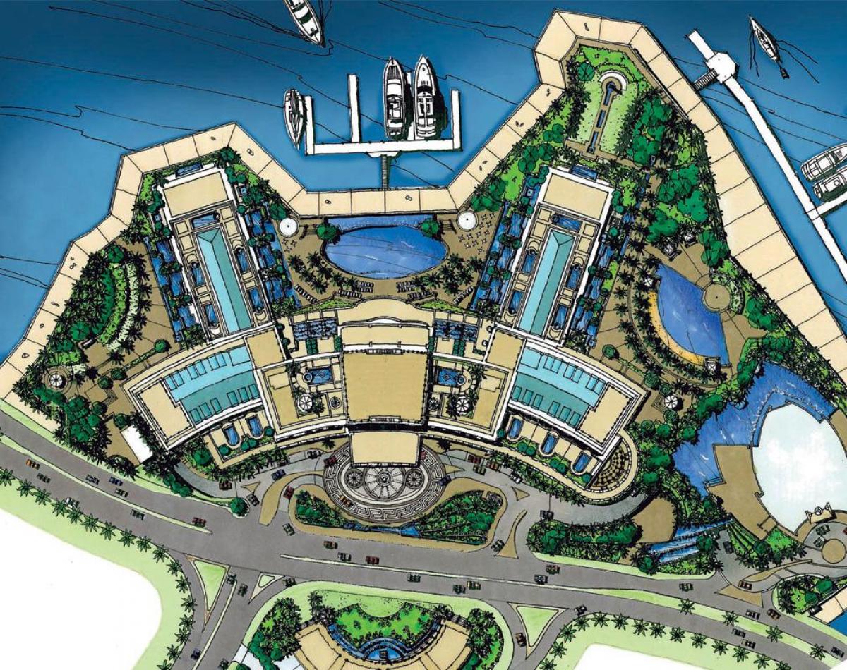 mapa ng Palazzo Versace Dubai