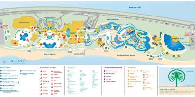 Mapa ng Atlantis Dubai