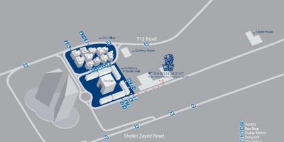 Dubai DIFC mapa