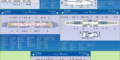 Dubai international airport terminal 3 mapa