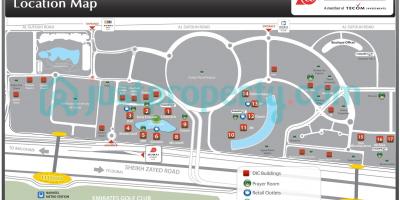 Mapa ng Dubai internet city