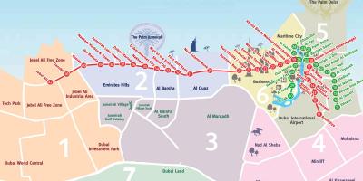 Mapa ng Dubai kapitbahayan