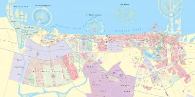 Mapa ng Dubai city