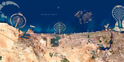 Satellite mapa ng Dubai