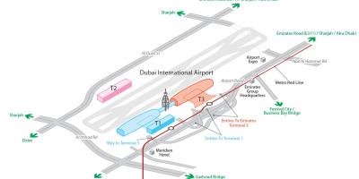 Dxb airport mapa