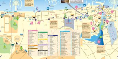 Mapa ng Dubai city centre
