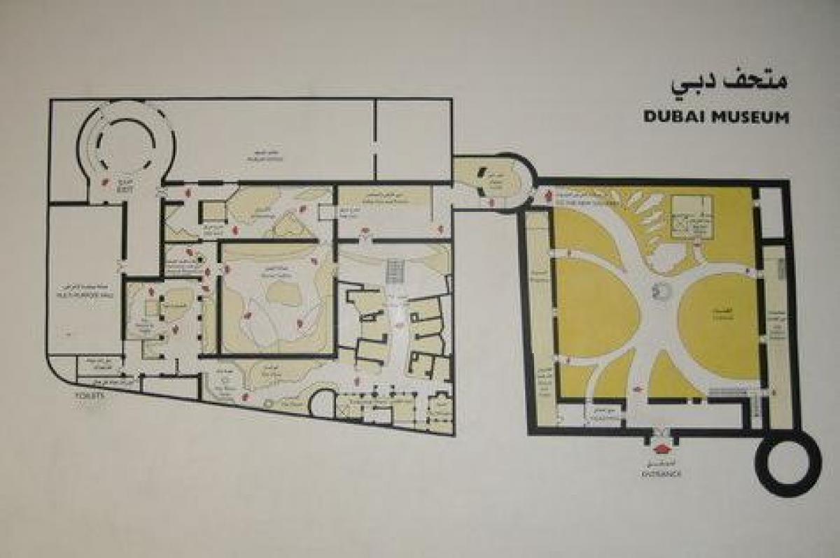 Dubai museum mapa ng lokasyon