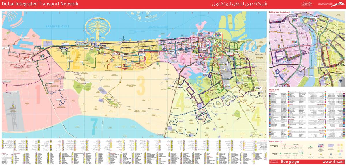 Dubai transportasyon sa mapa