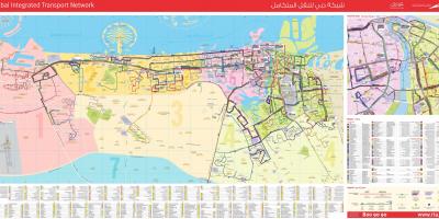 Dubai bus ruta ng mapa