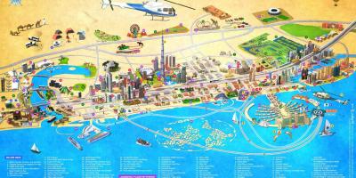 Dubai punto ng interes sa mapa