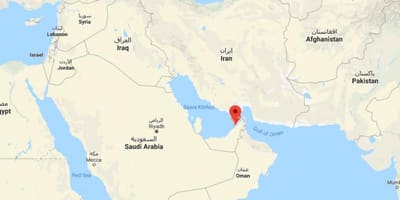 Lokasyon ng Dubai sa mapa ng mundo